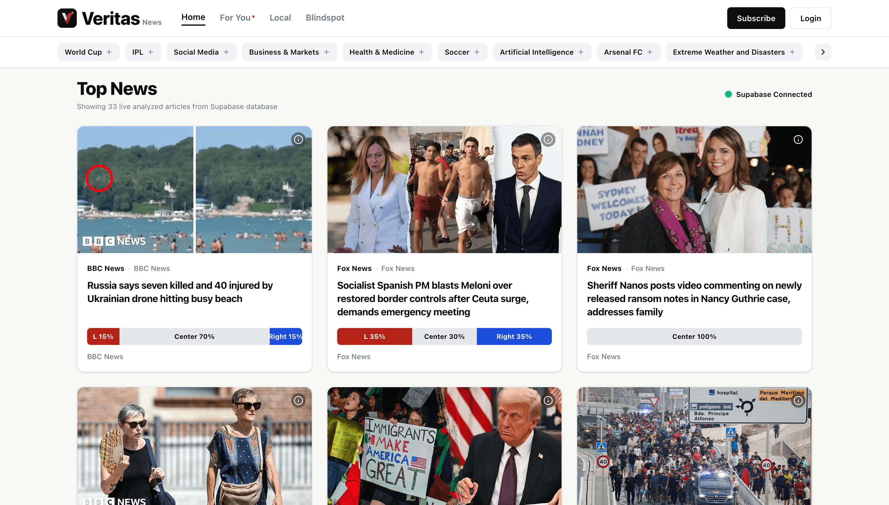 Veritas News Screenshot